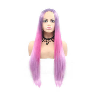 

Dolago Straigtht Hair Synthetic Lace Front Wig For Black Women Heat Resistant