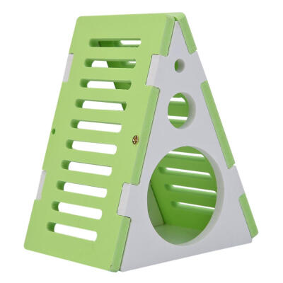 

Wooden Colorful Hamster Nest House Small Animals Playing Cage Sleeping Bed
