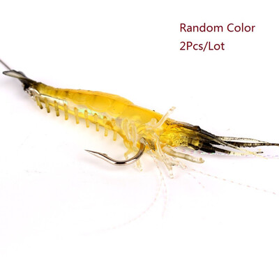 

VISSEN 2pcslot 95cm Luminous Fake Shrimp Fishing Crankbaits Soft Bait Fake Bait Trolling Wobblers Fishing Gear