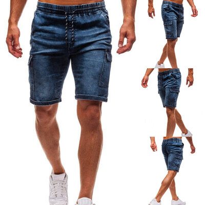 

Tailored Fashion Mens Slim Biker Denim Jeans Skinny Frayed Pants Distressed Rip Shorts
