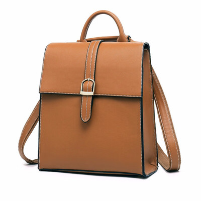 

Real Cowhide Cow Genuine Leather Backpacks for Women Black Daypack for Girls Womens Multifunctional Bags Ladies Small Backpack