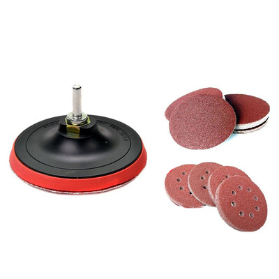 

50pcs SANDING DISCS Backing Pad For 125 Mm 5" DRILL ADAPTOR POLISHING TOOL