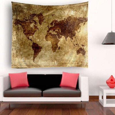 

Tapestry Wall Hanging World Map Tapestries Wall Decorative Tapestry for Bedroom Living Room Dorm 512"X591