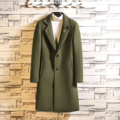 

Toponeto Mens Autumn Winter Casual Coat Long Sleeved Large Size Lengthened Jacket