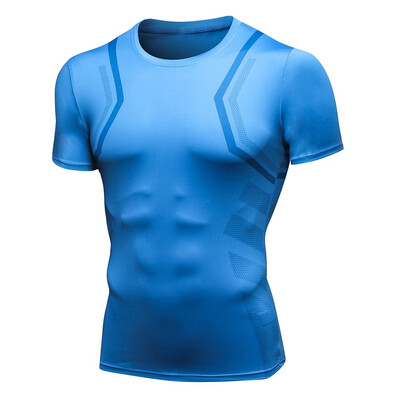 

Toponeto Mens Summer New Style Sports Fitness Fast Dry Clothes Sports Short Sleeves Top