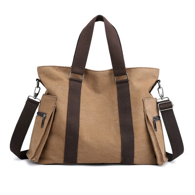 

Canvas bag lady fashion mother Lady Bag Handbag Shoulder slanting bag recreational travel bag large capacity