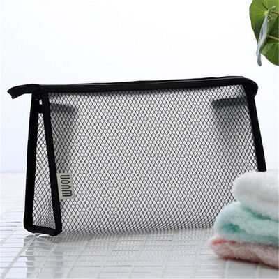 

2018 New Style Fashion Solid Zipper Transparent Case Plastic Waterproof PVC Travel Make Up Toiletry Zipper Bag Hot