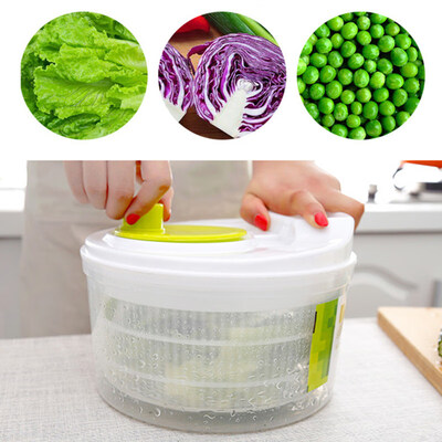 

Large Manual Salad Vegetable Fruits Washer Spinner Lettuce Dryer Dehydrator