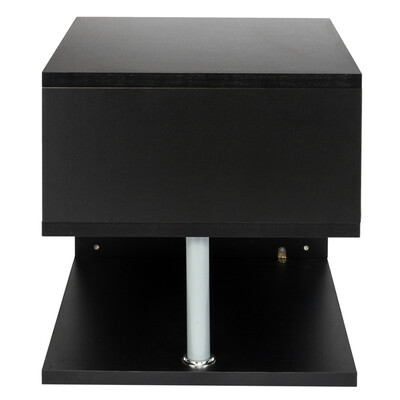 

Shaped 3 Tier Wood Accent Shelf Bookcase Display Sofa Console Table Bedside