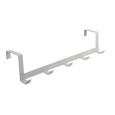 

Gobestart Over The Door 5 Hooks Home Bathroom Organizer Rack Clothes Coat Hat Towel Hanger