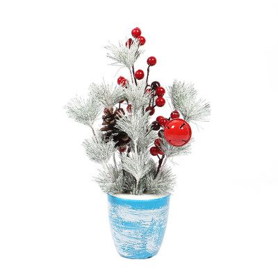 

〖Follure〗Mini Tabletop Desktop Christmas Tree Xmas Ornaments Wedding Party Holiday Decor