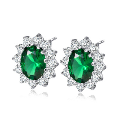 

Emerald Exquisite Womens Earrings Original White Luxury