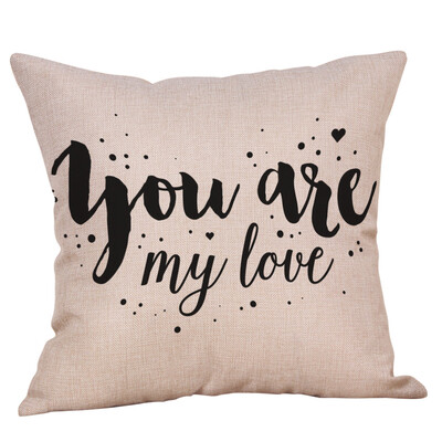 

JPGIF Happy Valentines Day Throw Pillow Case Sweet Love Square Cushion Cover