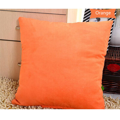 

VBESTLIFECushion CoverSolid Color Cotton Canvas Cushion Cover Home Decor Throw Pillow Case Lounge Pillow CaseOrange