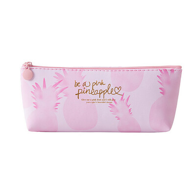 

Toponeto Pink Pineapple Pencil Case Cosmetic Bag Makeup Pouch Pencils Box