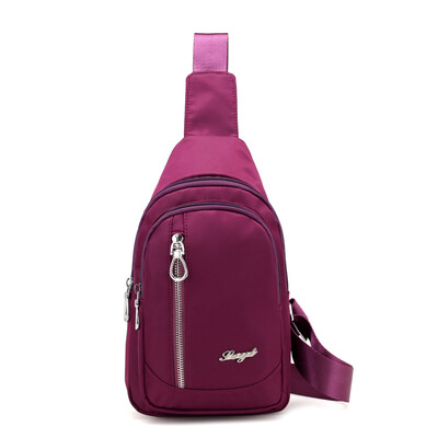

Waterproof nylon casual breast bag lady slanting canvas single shoulder bag sport bag travel bag tide