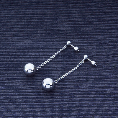 

Desijn Jean DIJUE Light steel beads long earrings women simple fashion 13903