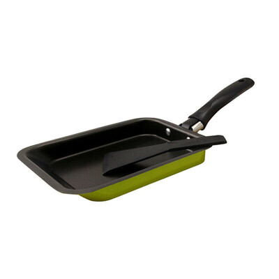 

Toponeto Rectangular Non-stick Frying Pan Fry Egg Pancake Pot Mini Cooking Tools