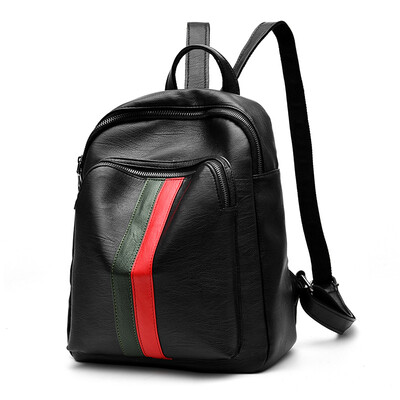 

2018 new wave ladies shoulder bag Korean version of the personality wild bag backpack fashion simple Pu Mummy bag summer