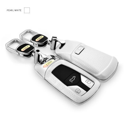 

Top Layer Leather Car Key Case for Audi A3A4LA6LQ7TTTTS All Series Car Key Cover Shell Car Keychain Car Accessories