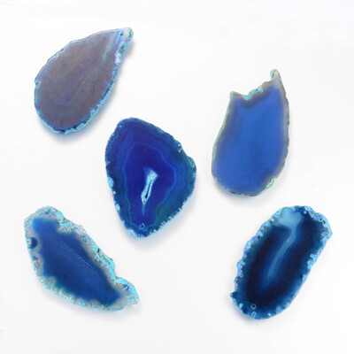 

Dyed Mixed Shape Natural Agate Gemstone Big Pendants MidnightBlue 50110x2350x57mm Hole 2mm