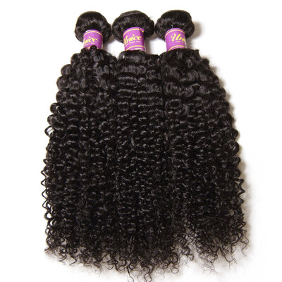 

UNice Curly 8A Peruvian Virgin Remy Human Hair Weave Budles 3pcs Curly