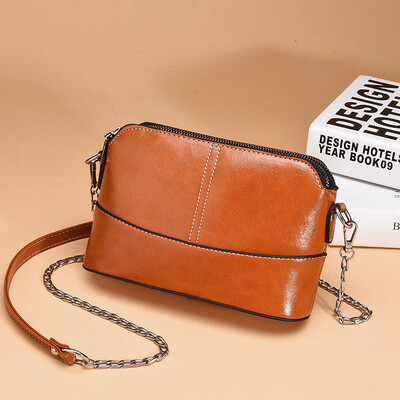 

Shell oily skin shell bag chain oil skin shell bag shoulder chain oil skin shell bag