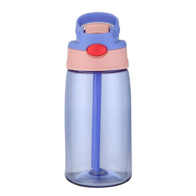 

Portable 480mL Plastic Drinking Cup Leakproof Sports Water Bottle wStraw