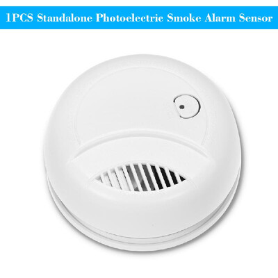

1PCS Standalone Photoelectric Smoke Alarm High Sensitive Wireless Alarm System Security Independent Smoke Detector Fire Protection