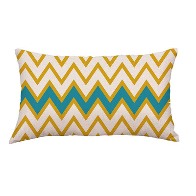 

〖Follure〗Geometric Lines Sofa Bed Home Decoration Festival Pillow Case Cushion Cover A