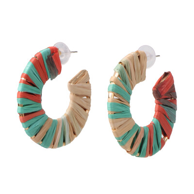 

2019 Boho Ethnic Handmade colorful Geometric Earrings Dangle pendientes Big statement Earings Fashion Jewelry Wholesale