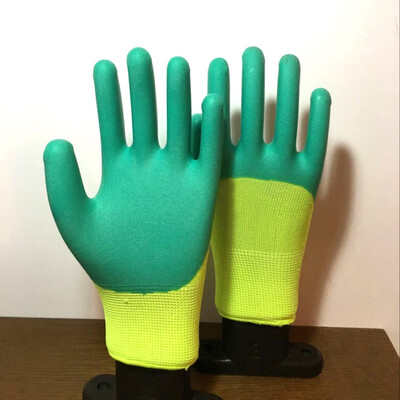

Non-slip waterproof work gloves Working Gloves Latex Rubber Work Safety Gloves Anti-Skidding Garden Repairing Builder