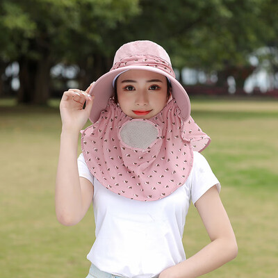 

Summer big along the sun hat woman outdoor sun protection face hat hundred set up UV bike outing sun hat