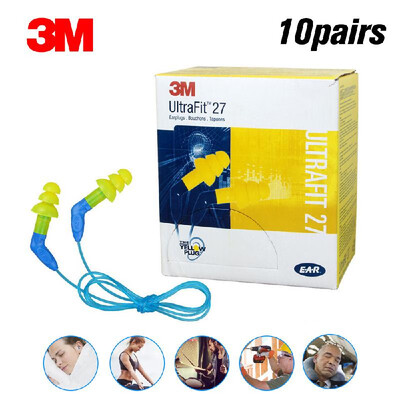 

3M Ear Plugs Anti-noise Earplugs Sleeping Earplugs Christmas Tree with Cable Comfortable Yellow Ear Protector