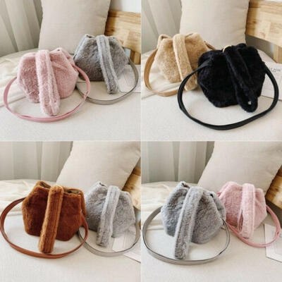 

Womens Handbags Small Furry Crossbody Bag Purse Vintage Cell Phone Travel Bag