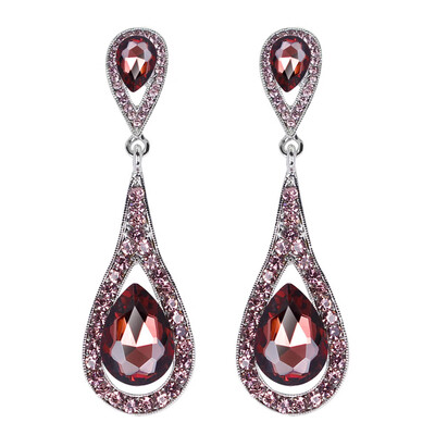 

Personality Lovely Woman Bridal Earrings Crystal Drops Earrings Pendants