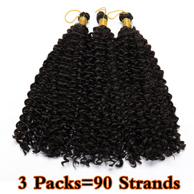 

3 Packs Afro MarleyBob Crochet Hair Marlibob Crochet Extension Kinky Curly Kinky Bundle Ombre Braidng Hair Extensions