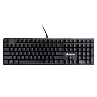 

MAGIC-REFINER Mechanical Keyboard Square Keycap Gaming Keyboard 108 Keys N-key rollover USB Cable Blue Switch Backlight Keyboard w