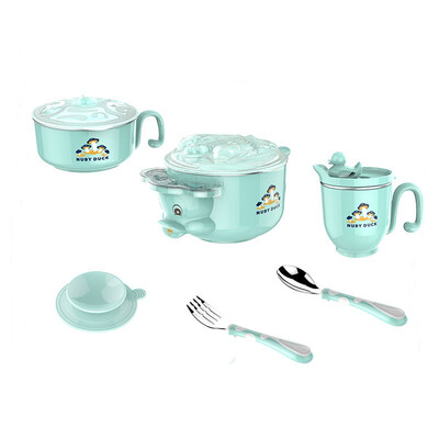 

NUBY DUCK Childrens Water Insulation Bowl Set Easy to Store 5035