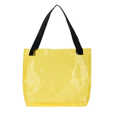

Clear PVC Transparent Shopping Bag Shoulder Handbag Women Tote Travel Bags
