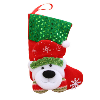 

〖Follure〗Christmas Tree Ornament Dinnerware Cover Candy bags Xmas Fork Tableware BagA
