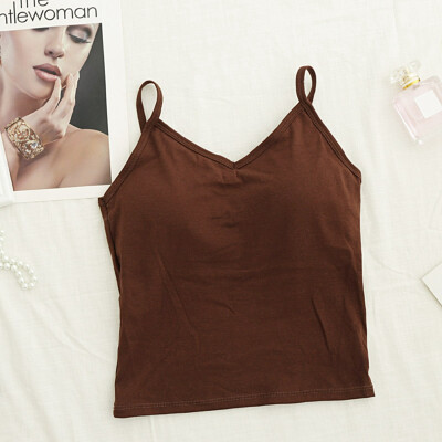 

The Long Section Bottoming U Back Wrapped Chest Solid Color Triangle Cup Vest