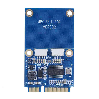 

Mini PCI-E to Dual USB Adapter mPCIe to 5 Pin 2 Ports USB20 Converter Card