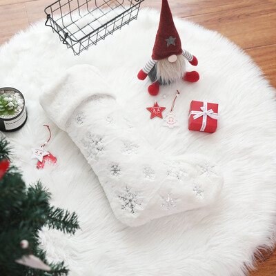 

Gobestart Christmas Decorations Soft Beads Embroidered Christmas Stockings