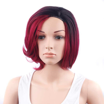 

Amazing Star Straight Hair Full Cap Wigs Short Bob Hair Wig for Women Synthetic Straight Hair Tow Tone T1B99j Brazilian Wigs