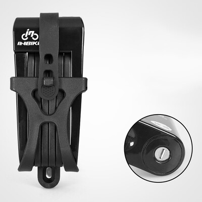 

INBIKE Bike Bicycle Chain Foldable Lock Anti Theft Hamburg Key Lock Black