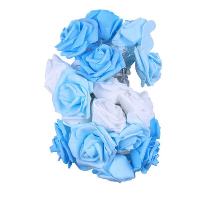 

20LED Rose Flower Fairy String Lights Valentine Wedding Holiday Decor EU