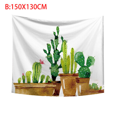 

Toponeto Cactus Tapestry Wall Hanging And Cactus Plant Printed Tapestry Cactus Watercolor Tapestry