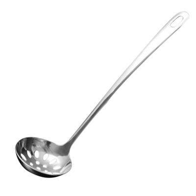 

Stainless Steel Thicken Long Handle Soup Spoon Hot Pot Colander Strainer