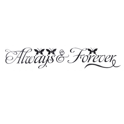 

Always And Forever Wall Stickers Removable Art Vinyl Home Room Decor